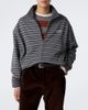 Miu Miu Miu Miu Striped oversized cotton fleece sweatshirt - 5