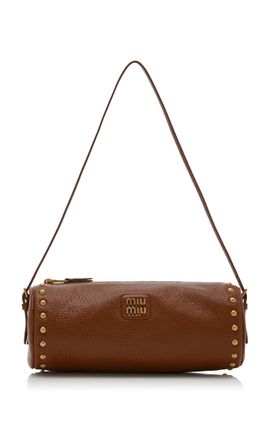 Miu Miu Miu Miu Studded Leather Pouch Bag