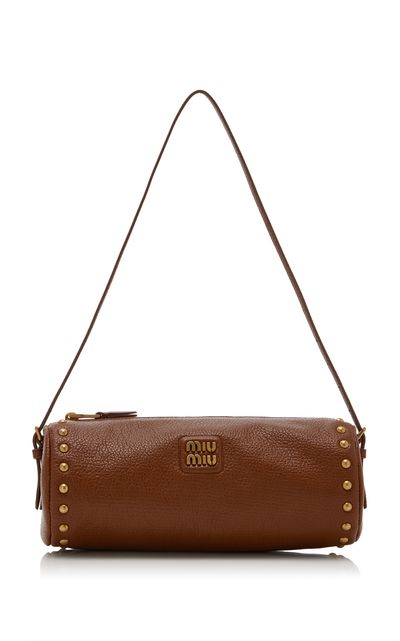 Miu Miu Miu Miu Studded Leather Pouch Bag