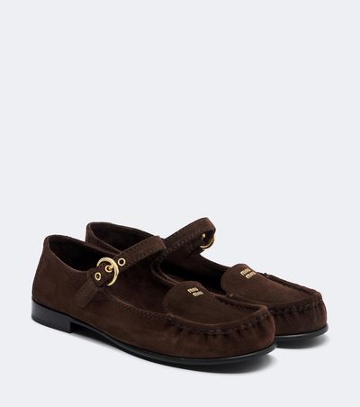 Miu Miu Miu Miu Suede ballerina flats