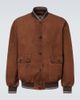 Miu Miu Miu Miu Suede bomber jacket - 1