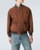 Miu Miu Miu Miu Suede bomber jacket - 3