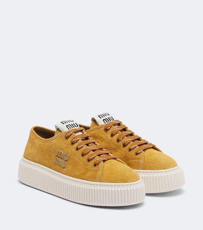 Miu Miu Miu Miu Suede platform sneakers