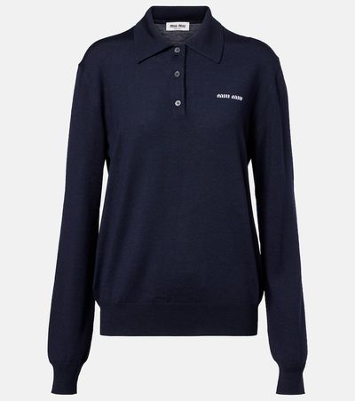 Miu Miu Miu Miu Virgin wool polo sweater