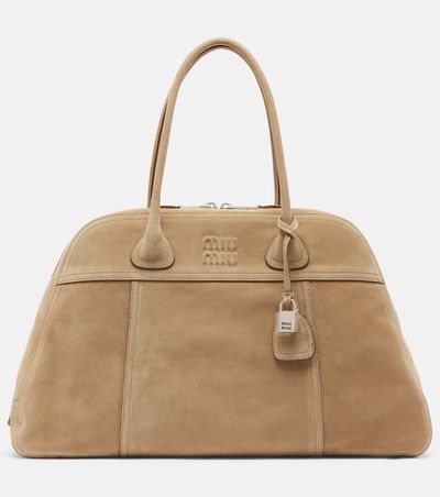 Miu Miu Miu Miu Vivant Large suede bowling bag