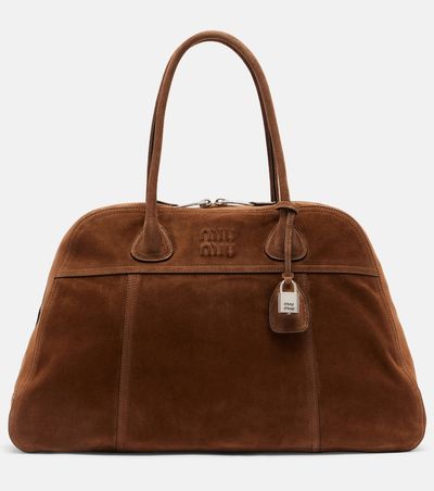 Miu Miu Miu Miu Vivant suede bowling bag
