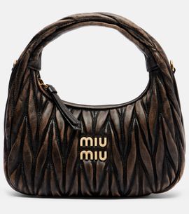 Miu Miu Miu Miu Wander Small matelassé leather tote bag