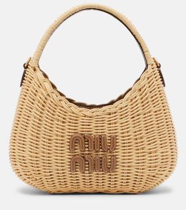 Miu Miu Miu Miu Wander wicker top-handle bag