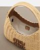 Miu Miu Miu Miu Wander wicker top-handle bag - 3