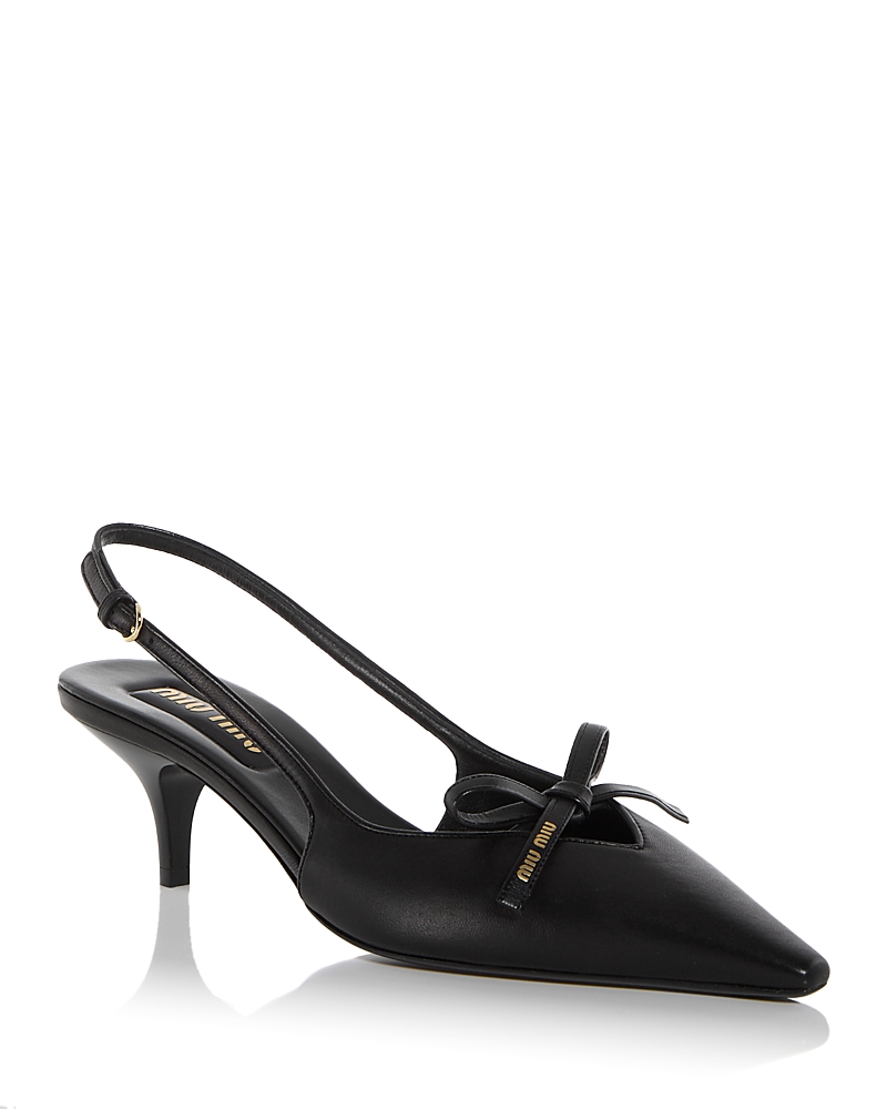 Miu Miu - Women's Bow Slingback Pumps