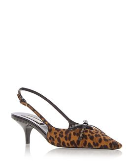 Miu Miu Miu Miu Women's Calf Hair Slingback Pumps
