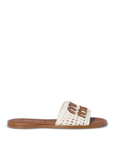 Miu Miu Miu Miu Women's Crochet Sandals
