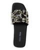 Miu Miu Miu Miu Women's Embellished Silk Slide Sandals - 4