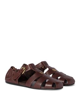 Miu Miu Miu Miu Women's Leather Fisherman Sandals
