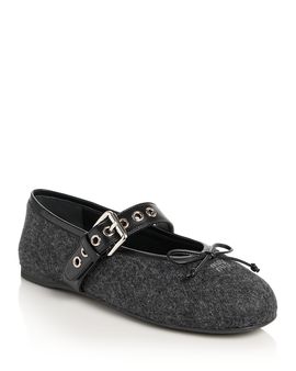 Miu Miu Miu Miu Women's Mary Jane Ballerina Flats