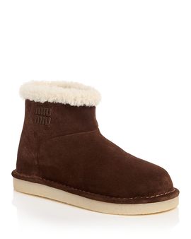 Miu Miu Miu Miu Women's Shearling Booties