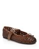 Miu Miu Miu Miu Women's Woven Leather Mary Jane Ballerina Flats - 1