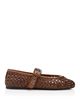 Miu Miu Miu Miu Women's Woven Leather Mary Jane Ballerina Flats - 3