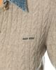 Miu Miu Miu Miu Wool Cashmere Chambray Cardigan - 5