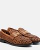 Miu Miu Miu Miu Woven leather penny loafers - 1