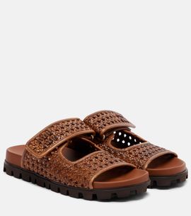 Miu Miu Miu Miu Woven leather sandals