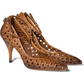 Miu Miu Miu Miu Woven Pointed Toe Pump