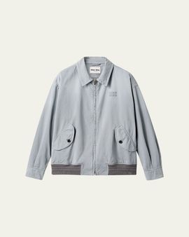 Miu Miu Old Cotton Twill Old Shirt Jacket