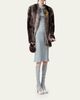 Miu Miu Puff-Sleeve Lamb-Shearling Collarless Coat - 2