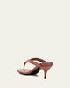 Miu Miu Satin Kitten-Heel Thong Sandals - 4