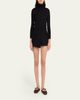 Miu Miu Shearling-Lined Suede Mary Jane Ballerina Flats - 3
