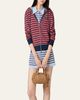 Miu Miu Striped Jersey Zip Hoodie - 2