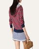 Miu Miu Striped Jersey Zip Hoodie - 3