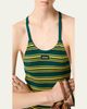 Miu Miu Striped Knit Strappy Backless Tank Top - 4