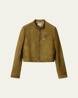Miu Miu Waxed Suede Jacket