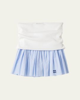 Miu Miu Wide Banded Mini Skirt