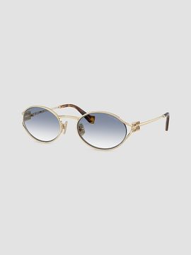 Miu Miu Women's 52YS Oval Sunglasses