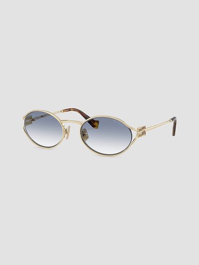 Miu Miu Women's 52YS Oval Sunglasses