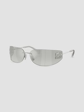 Miu Miu Women's 75MM Rimless Wrap Sunglasses