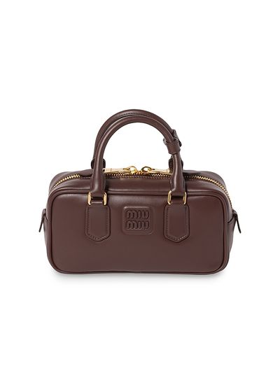 Miu Miu Women's Arcadie Leather Top Handle Bag