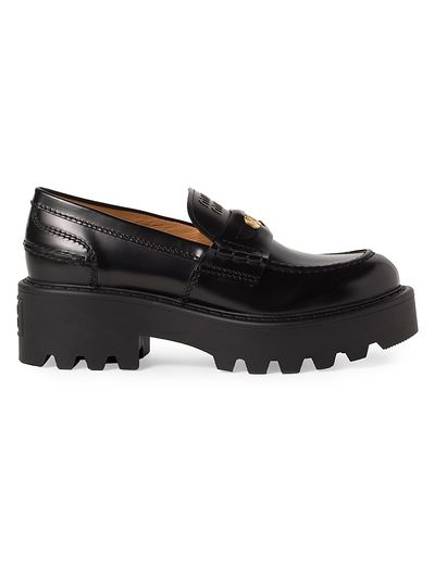 Miu Miu Women's Brushed Leather Loafers