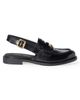 Miu Miu Women's Brushed Leather Slingback Loafers - 4
