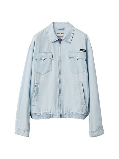 Miu Miu Women's Chambray Blouson Jacket