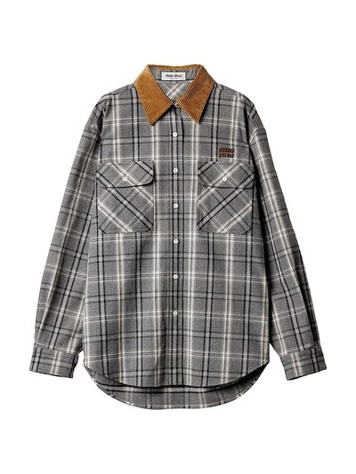 Miu Miu Women's Checked Flannel Shirt