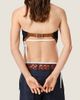Miu Miu Women's Cotton and Suede Bandana Top - 4