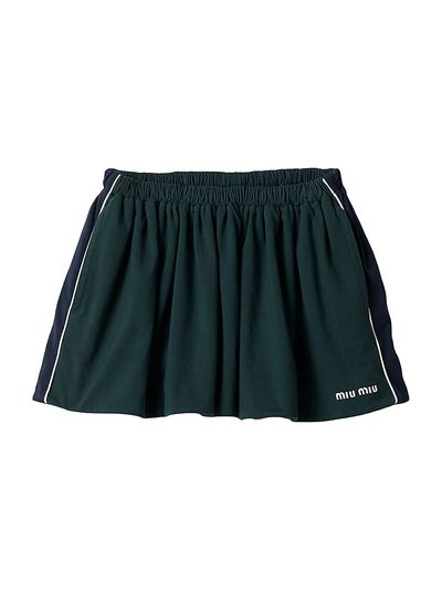 Miu Miu Women's Cotton Jersey Mini-Skirt