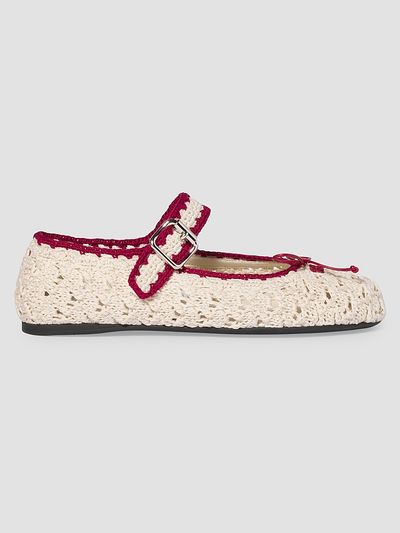 Miu Miu Women's Crochet Ballerinas