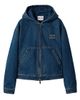 Miu Miu Women's Denim Hoodie Jacket - 7