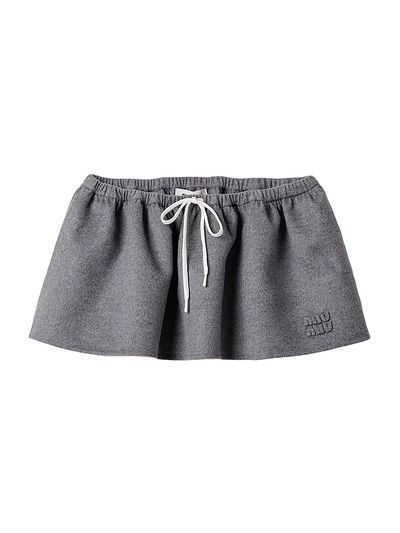 Miu Miu Women's Double Cashmere Mini-Skirt