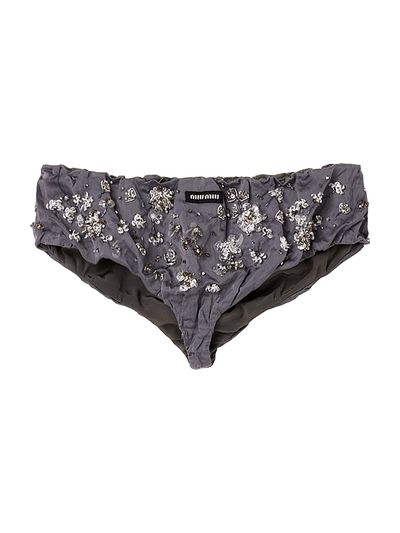 Miu Miu Women's Embroidered Duchesse Panty