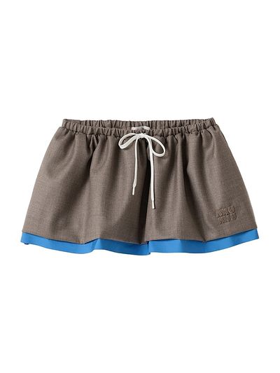 Miu Miu Women's Gabardine Mini-Skirt